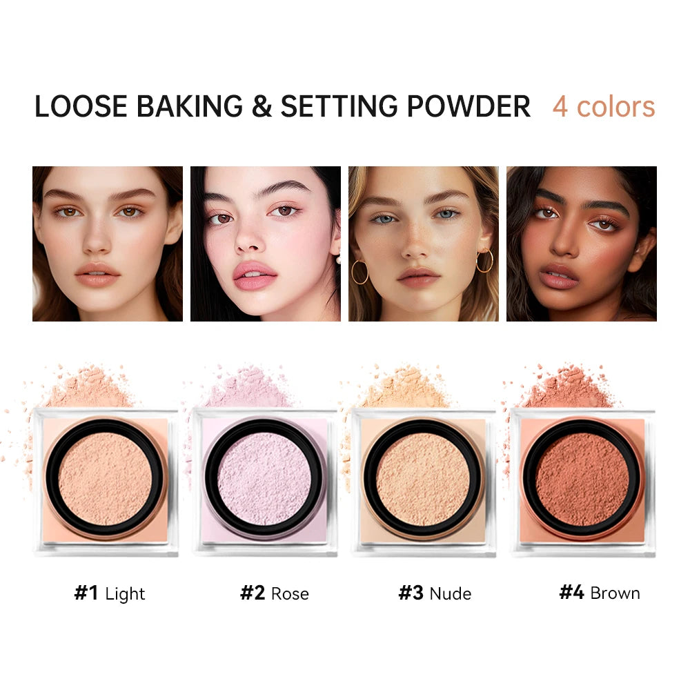 Matte Loose Baking & Setting Powder - Long Lasting Oil Control - 2