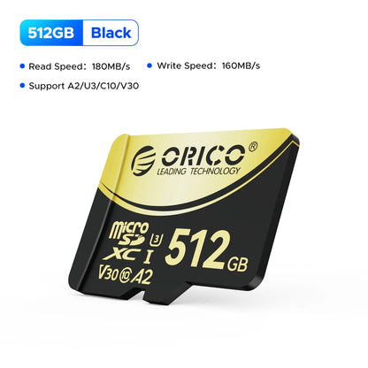 High-Speed 512GB Micro SD Card for 4K Video, Drones, and Cameras