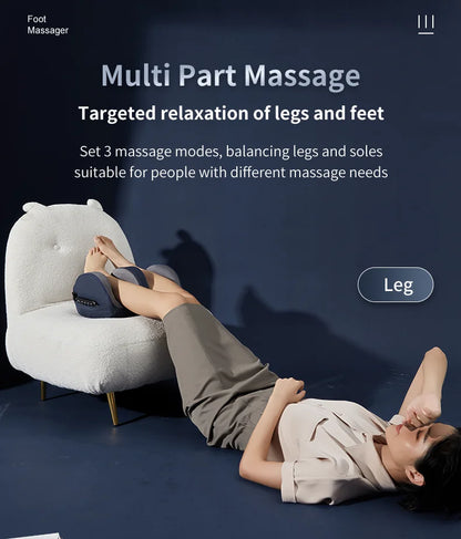 Multifunctional Shiatsu Foot and Leg Massager with Soothing Heat Therapy