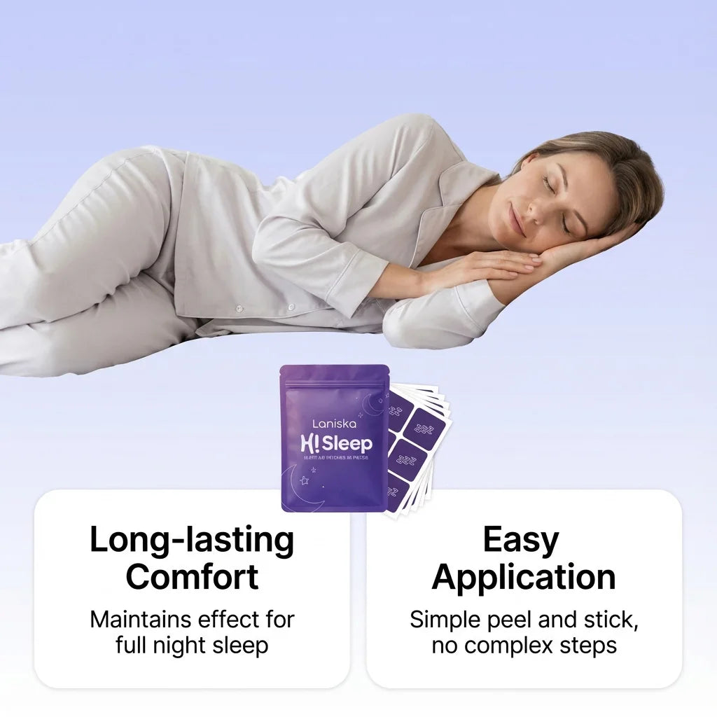 Natural Sleep Aid Patches - Herbal Insomnia Relief & Restful Night Sleep Strips - 5