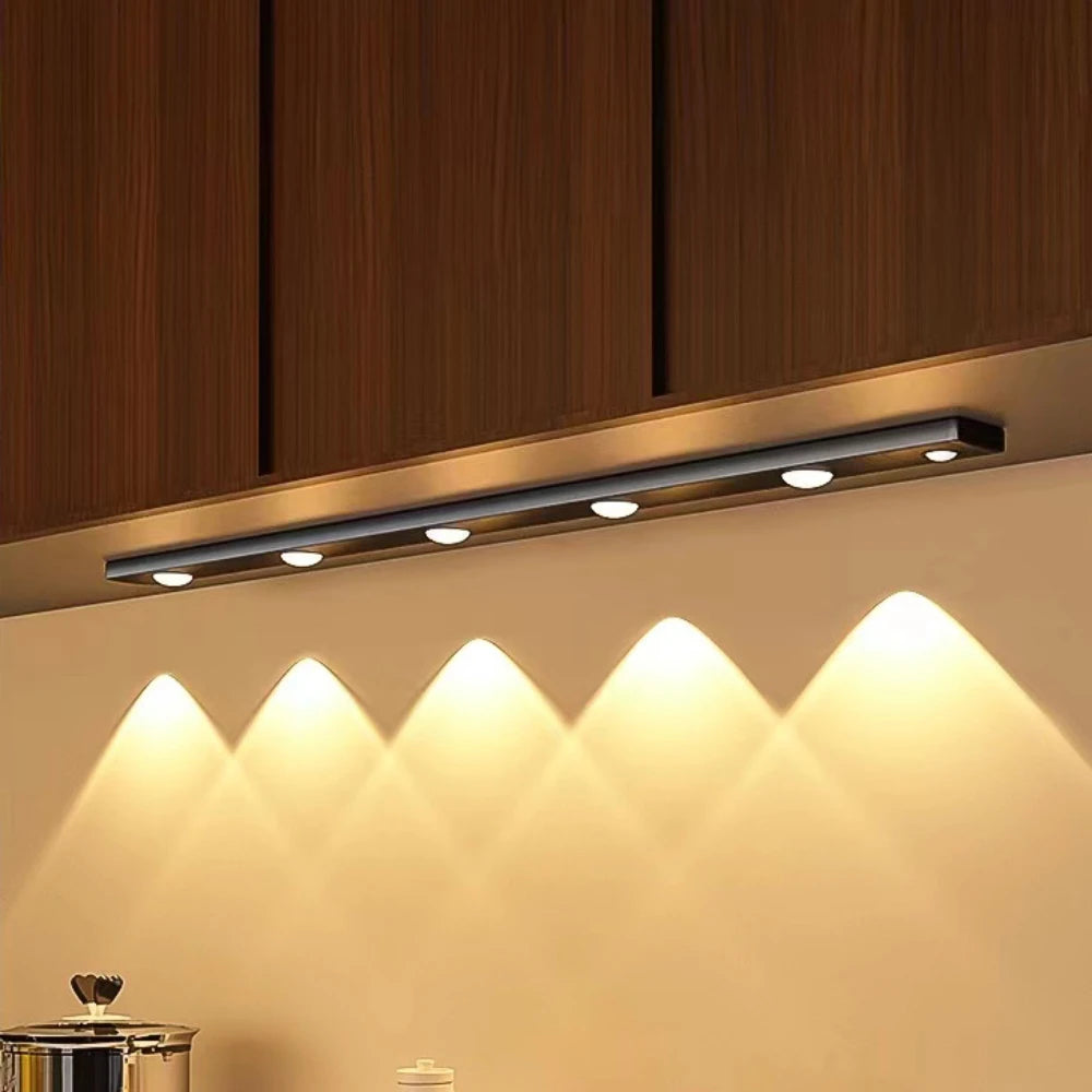 Ultra-Thin Motion Sensor LED Cabinet Light - Rechargeable Closet & Kitchen Under Counter Lamp - 1