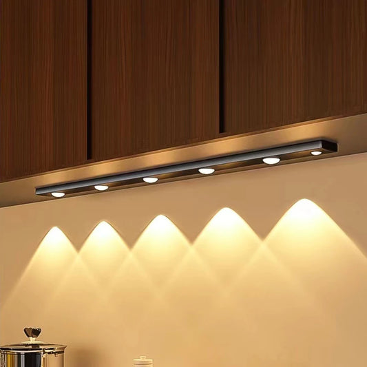 Ultra-Thin Motion Sensor LED Cabinet Light - Rechargeable Closet & Kitchen Under Counter Lamp
