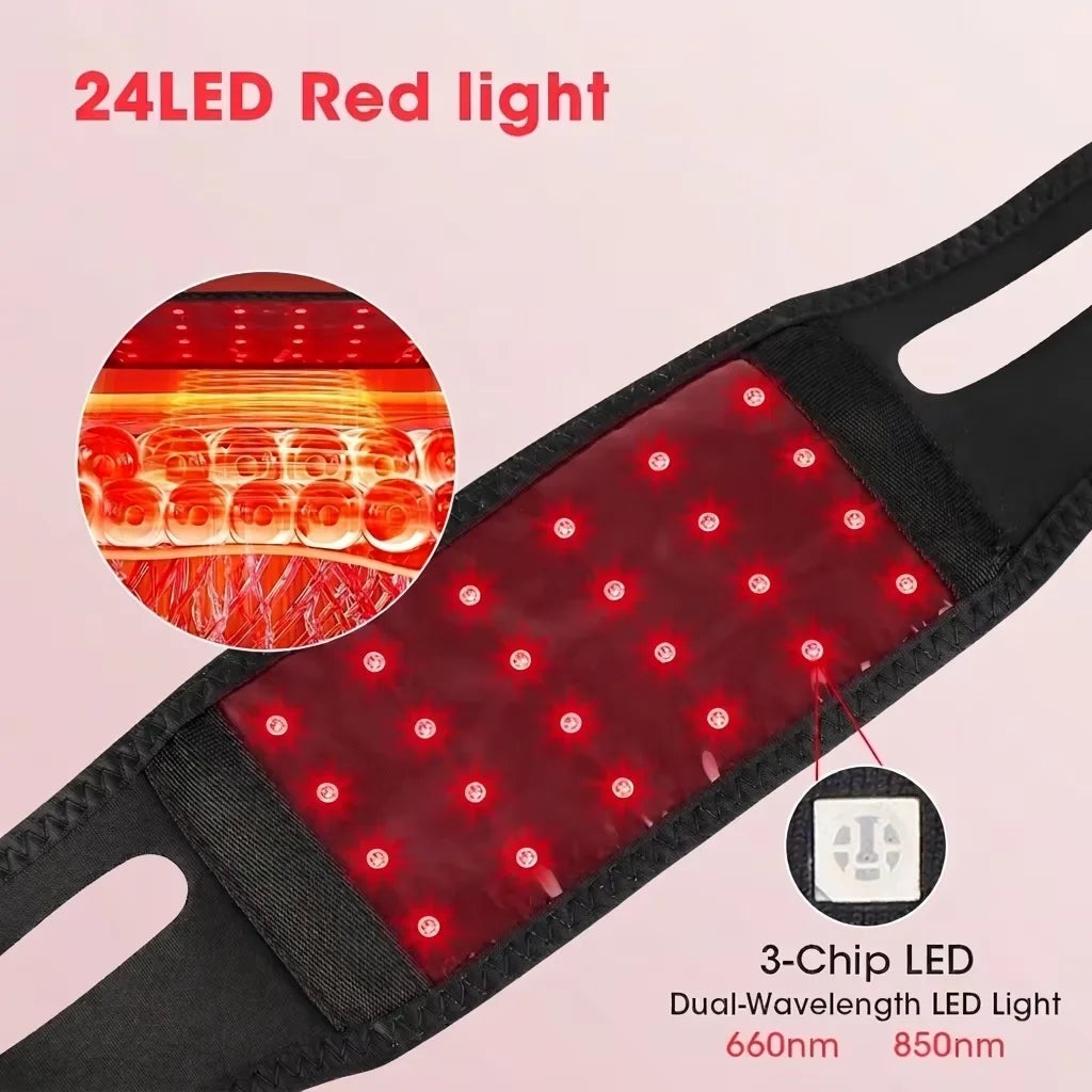 Red & Infrared Light Therapy Belt for Face Neck and Body Pain Relief - 8