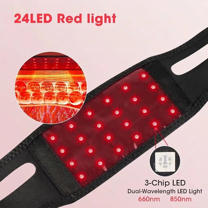 Red & Infrared Light Therapy Belt for Face Neck and Body Pain Relief