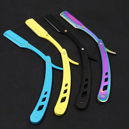 Professional Stainless Steel Folding Straight Razor for Men and Women