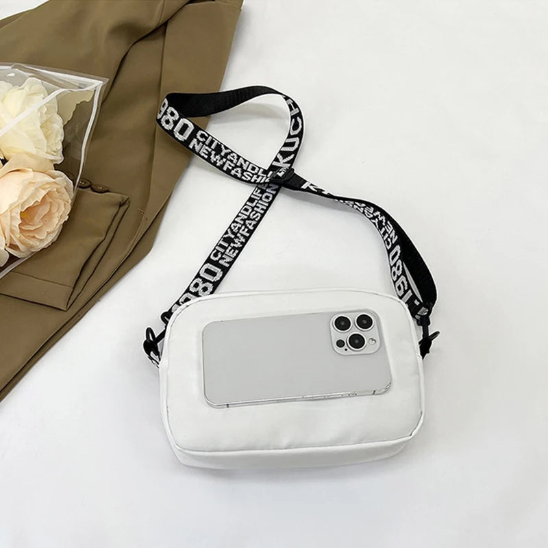 Luxury Quilted Nylon Crossbody Bag