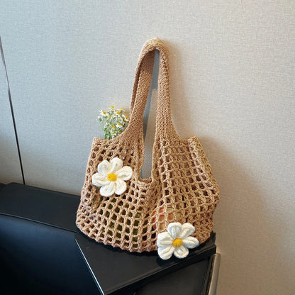 Luxury Chic Knitted Tote Bag