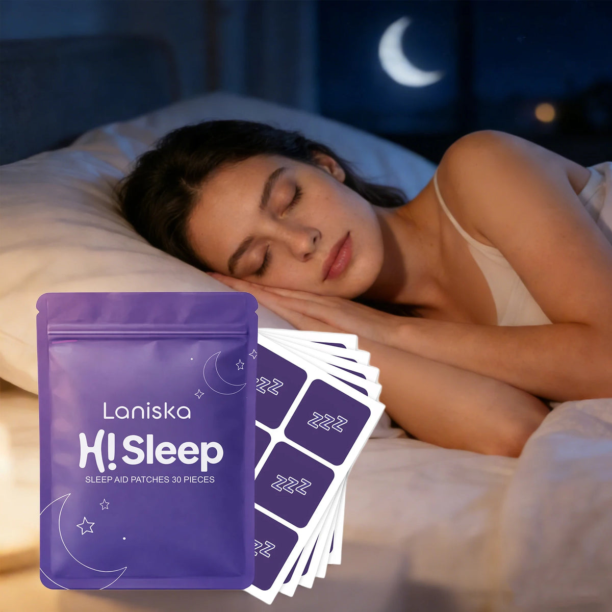 Natural Sleep Aid Patches - Herbal Insomnia Relief & Restful Night Sleep Strips