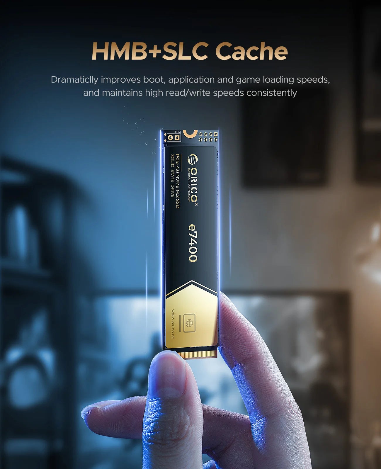 ORICO 7400MB/s Gen4 NVMe M.2 SSD for PS5 & High-Performance Gaming - 14
