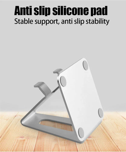 Adjustable Metal Desktop Phone & Tablet Stand - Universal Desk Mount Holder