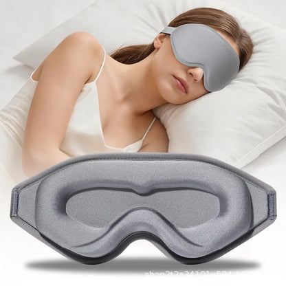 3D Memory Foam Sleep Mask with Adjustable Nose Bridge for Total Light Blockout