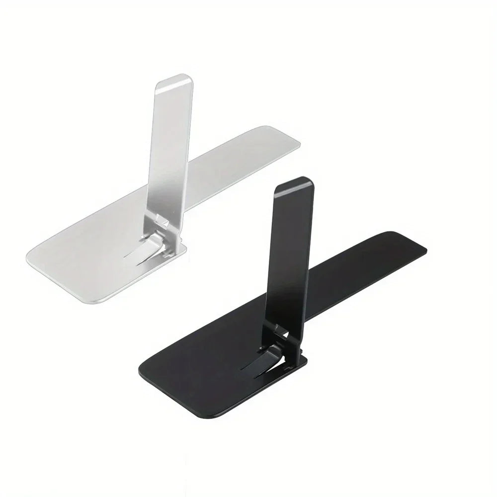 2pcs Ultra-Thin Invisible Phone Kickstand - Universal Folding Metal Desk Stand