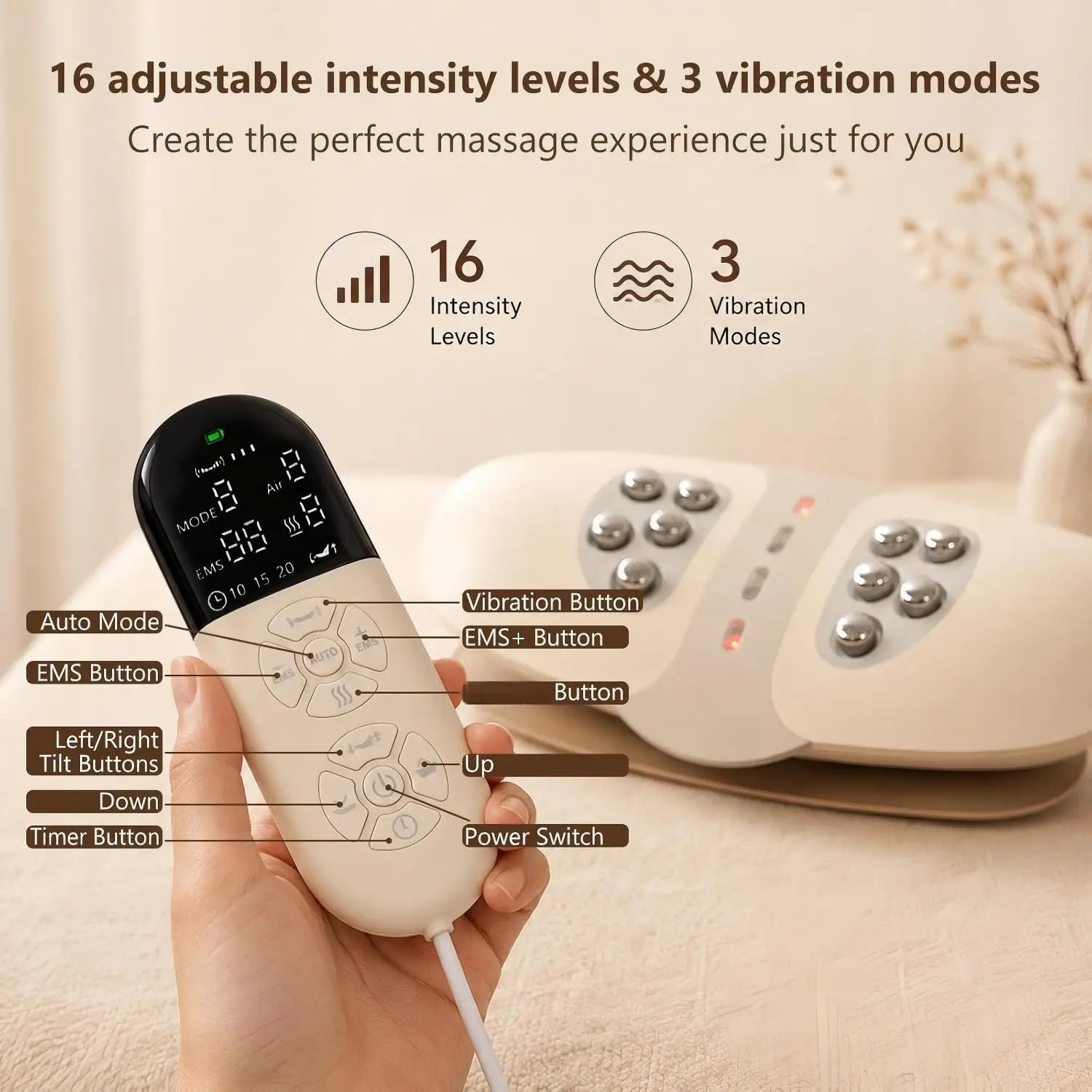 Electric Lumbar Traction & Massage Device for Lower Back Pain Relief - 5