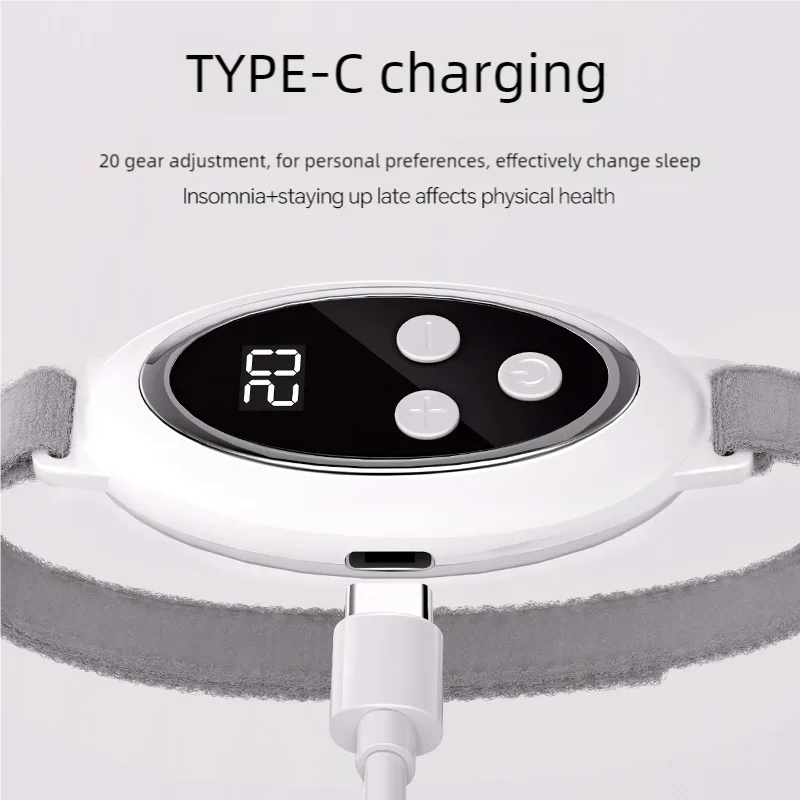 Microcurrent Pulse Sleep Aid Device - Portable Insomnia & Anxiety Relief - 15