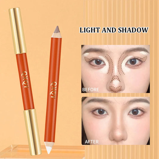 Double-Ended Contour & Highlighter Stick - Creamy Sculpting Makeup Pen
