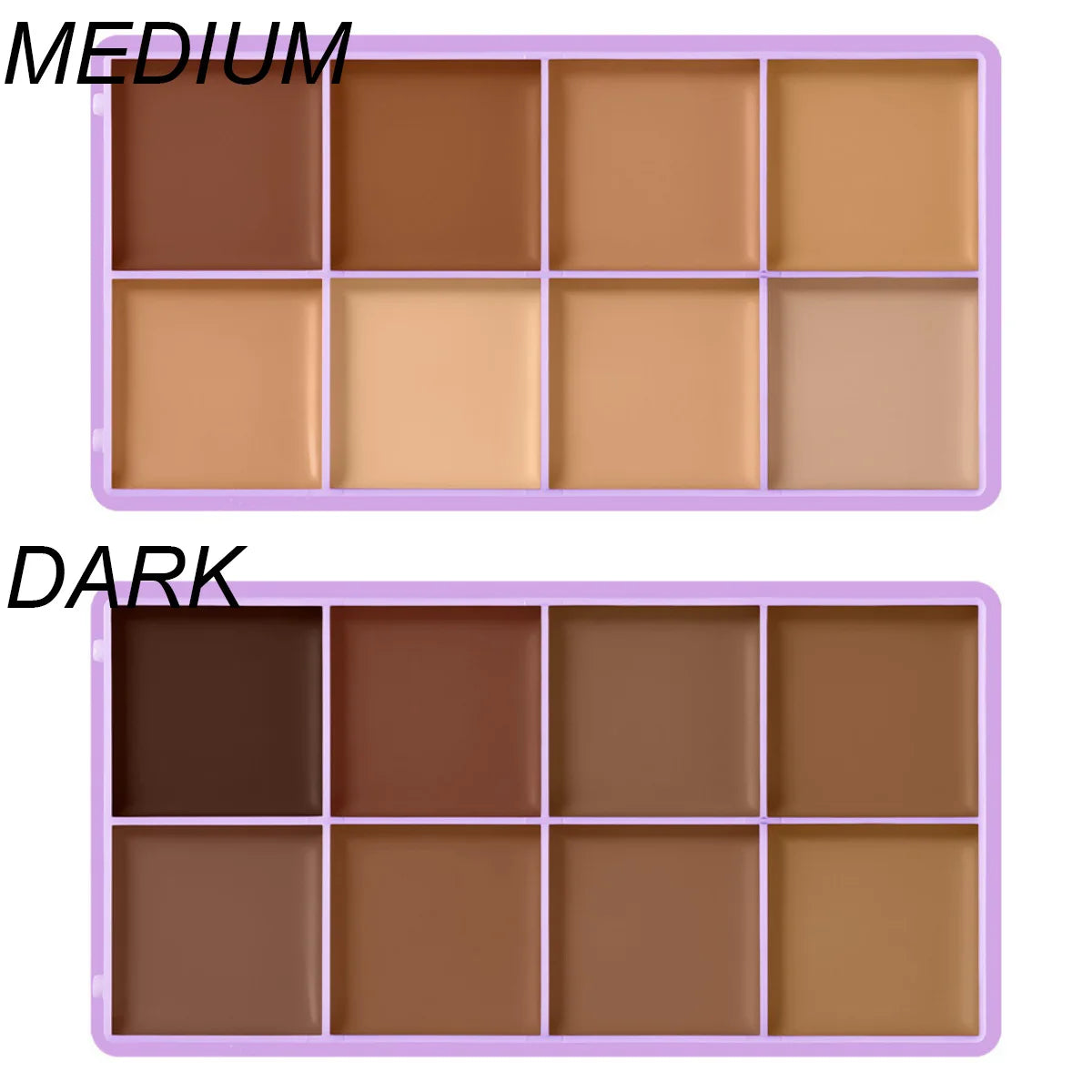 8-Shade Full Coverage Cream Concealer Palette Waterproof Makeup
