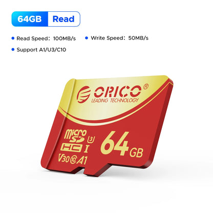 ORICO 256GB Micro SD Card - Ultra-Fast 4K UHD V30 Memory for Dash Cams & Drones