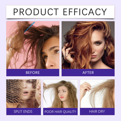 Protein Correction Hair Straightening Cream - Keratin Smoothing & Repair Mask