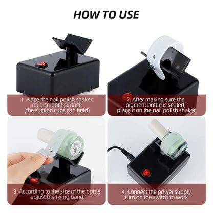 Electric Nail Polish & Tattoo Ink Bottle Shaker