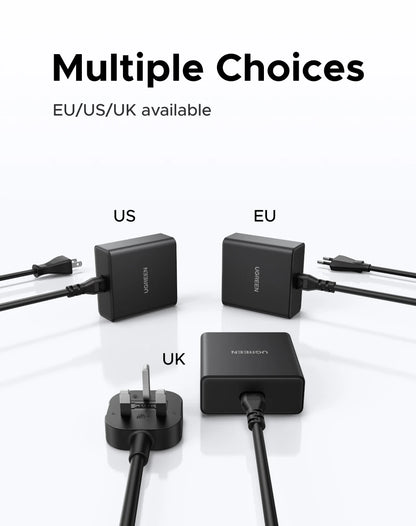 UGREEN 65W GaN Fast Charger 5-in-1 USB-C Desktop Power Adapter