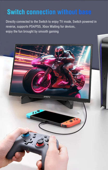 10.5" Portable Monitor 1920x1280 IPS HDR Gaming Display for Laptop & Console