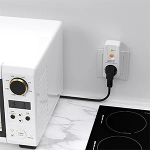 EU GFCI Leakproof Safety Plug - 16A RCD Circuit Breaker for Home & Outdoor - 12