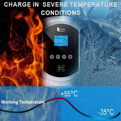 Fast Tesla NACS EV Home Charging Station 7.6KW-12KW WiFi App Control