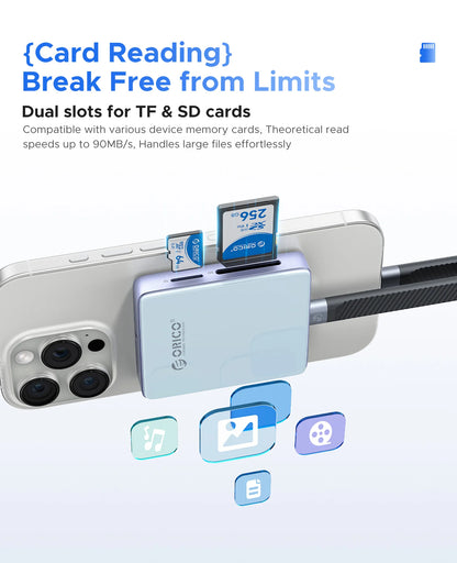 Magnetic NVMe M.2 SSD Enclosure for iPhone 4K ProRes Recording & 100W Charge