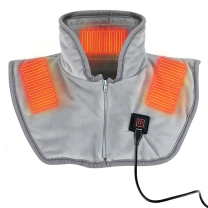 USB Electric Heated Neck and Shoulder Heating Pad with 3 Adjustable Heat Levels