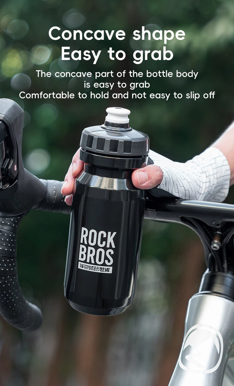 ROCKBROS 600ML Squeeze Sports Water Bottle for Cycling & Outdoor Activities - 15
