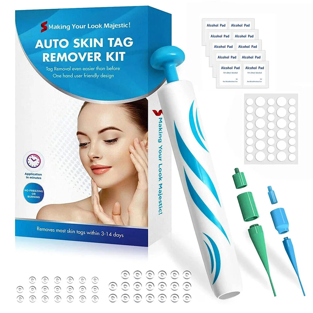 2-in-1 Skin Tag Removal Kit - Painless Home Mole & Skin Tag Remover Tool