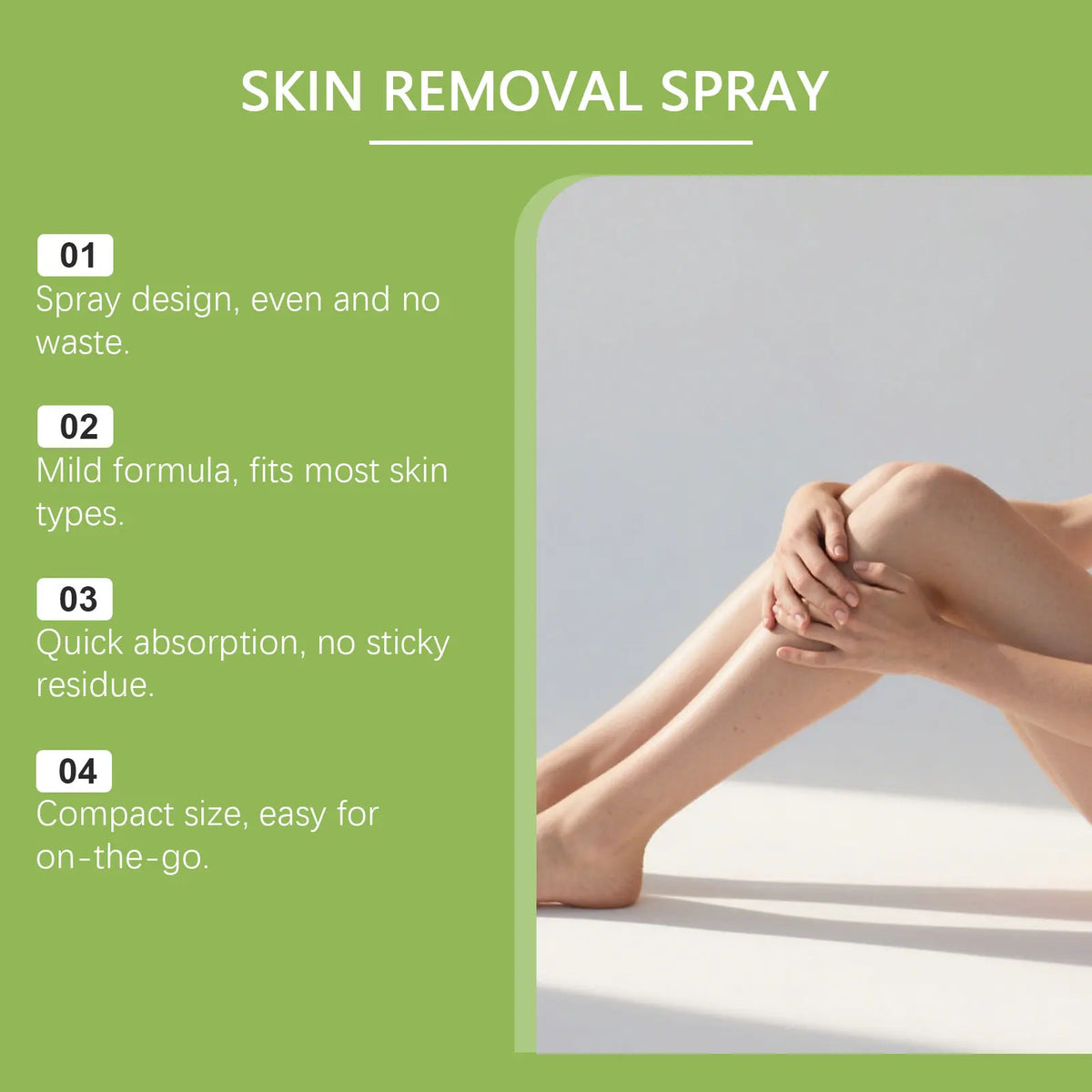 Gentle Adhesive Remover Spray for Skin - Painless Tape and Bandage Residue Cleaner