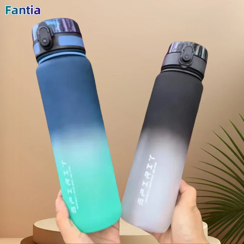 Motivational Sports Water Bottle - Leak-Proof BPA-Free Gym Jug 500-1000ml - 1
