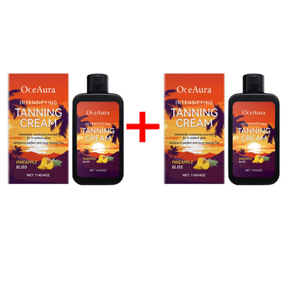 Natural Tanning Accelerator Cream for Sunbed & Outdoor Deep Bronze Glow