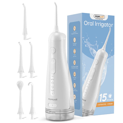 Portable Cordless Water Flosser - Rechargeable Oral Irrigator for Deep Teeth Cleaning