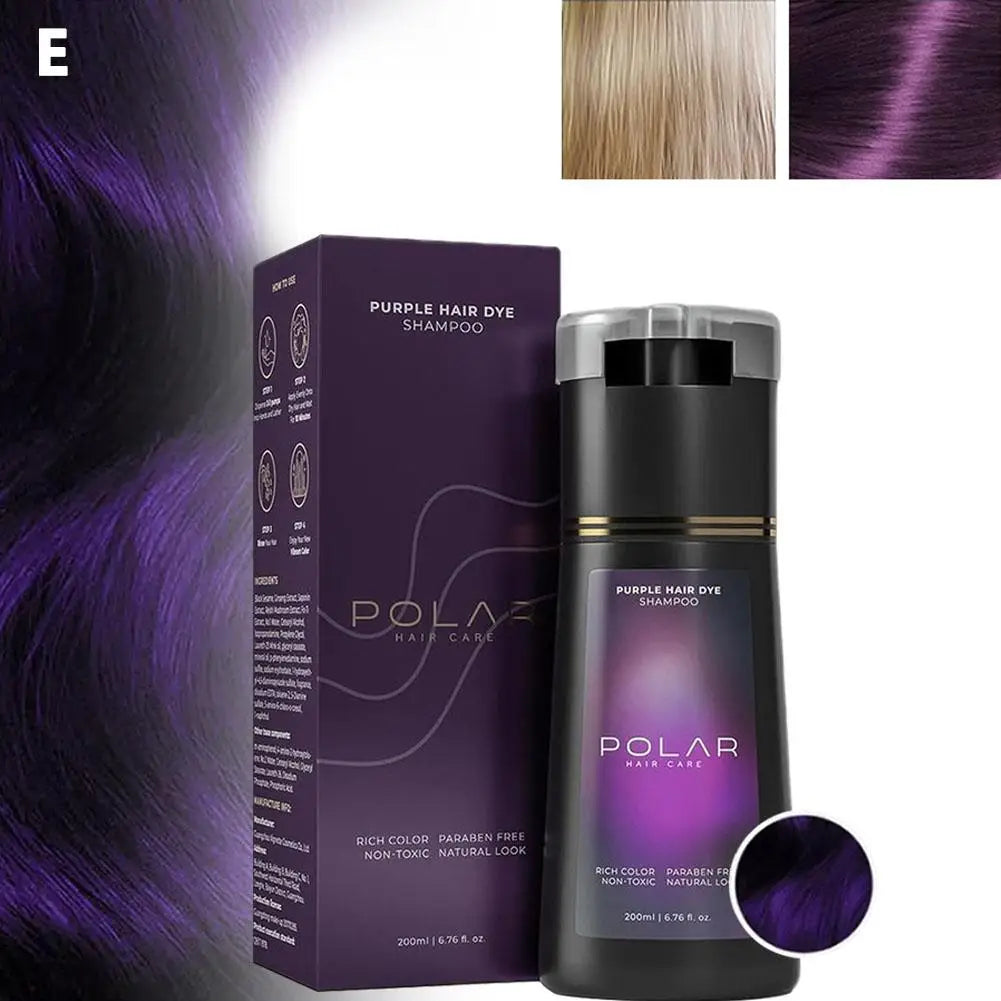 Natural Hair Dye Shampoo for Gray Hair - 10-Minute Color & Repair (200ml) - 17