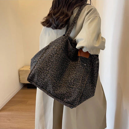 Luxury Leopard Print Tote Bag