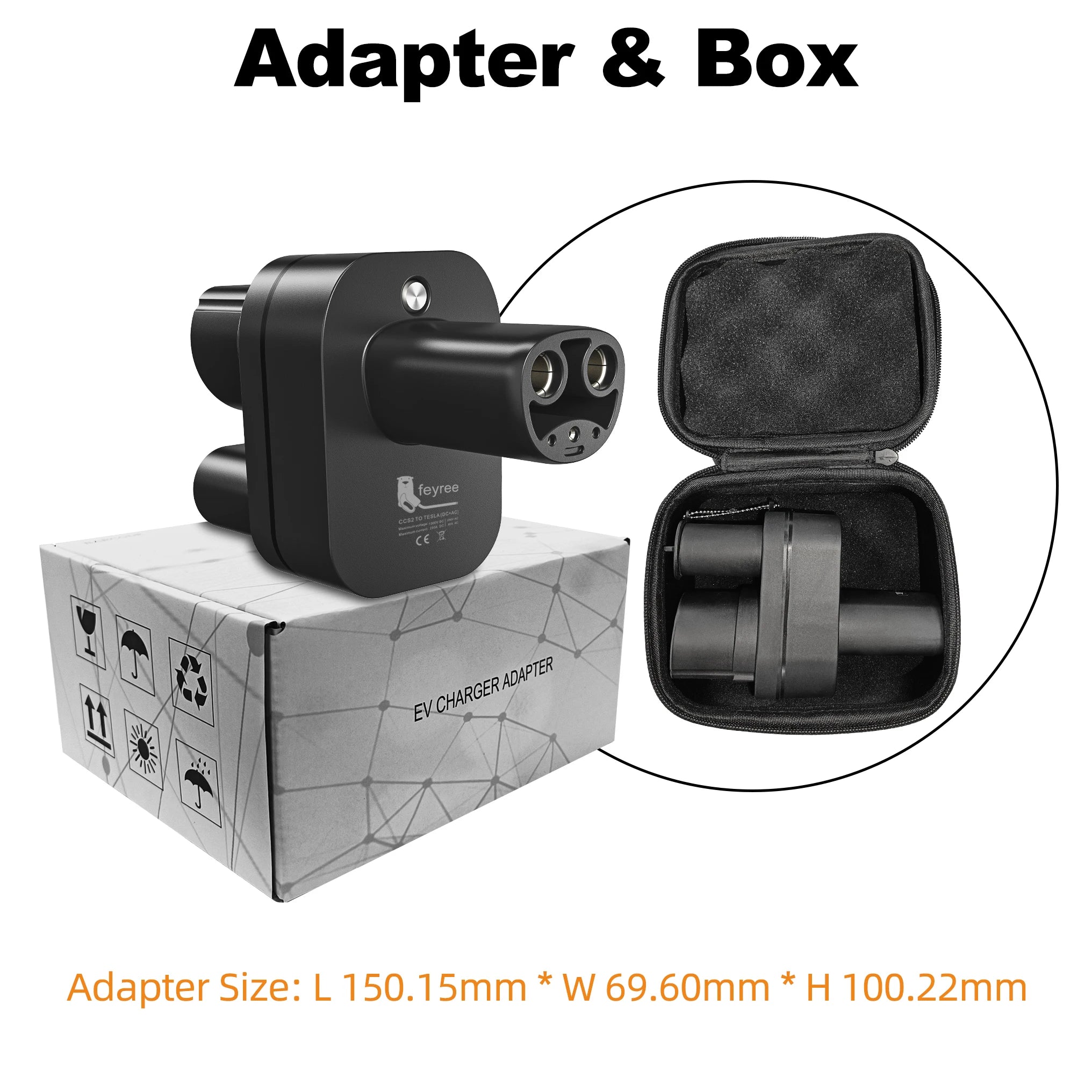 CCS2 to Tesla NACS Fast Charging Adapter for Model 3/X/Y/S - 9