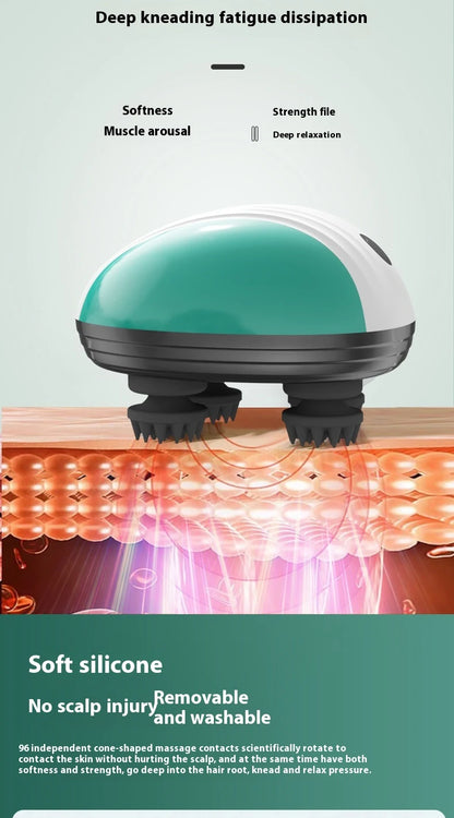 Electric Pet & Human Scalp Massager - Deep Tissue Kneading Tool