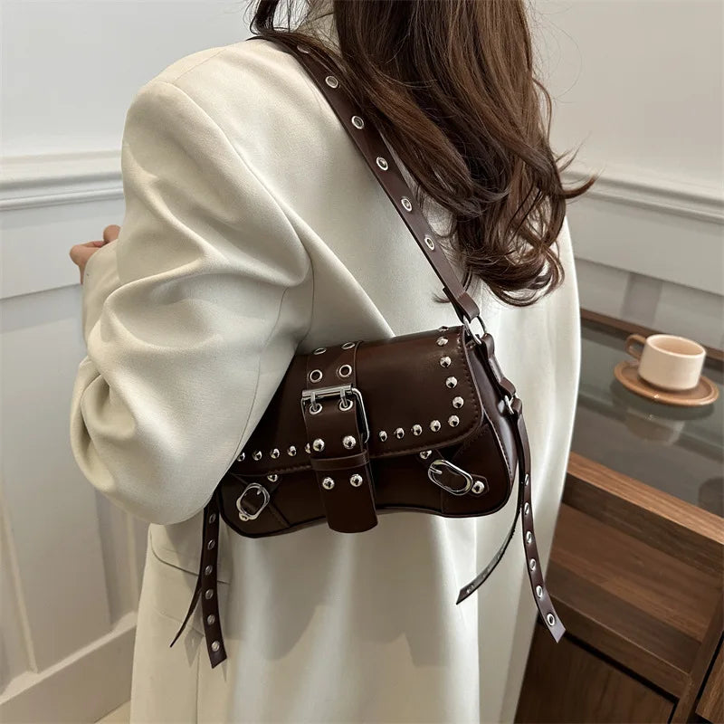 Luxury Trendy Rivet Shoulder Bag