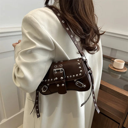 Luxury Trendy Rivet Shoulder Bag