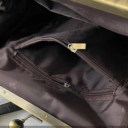Luxury Vintage Alligator Kiss-Lock Bag