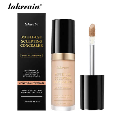 Full Coverage Waterproof Concealer - Matte Liquid Foundation