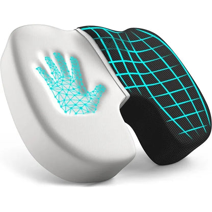Ergonomic Memory Foam Seat Cushion for Tailbone & Back Pain Relief