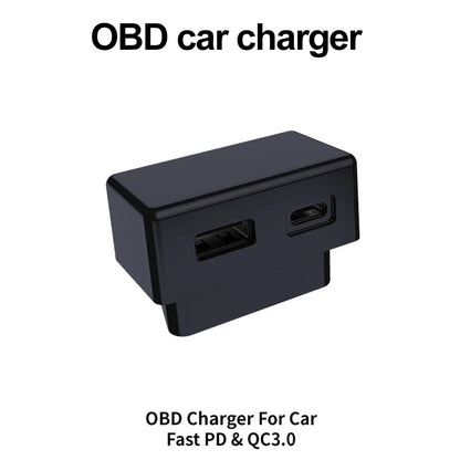 48W Dual USB OBD Fast Charger Adapter for Tesla Model 3, Y, S, X | PD Type-C & USB-A