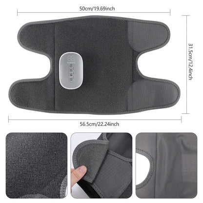 Cordless Air Compression Leg Massager with Heat for Calf Pain Relief