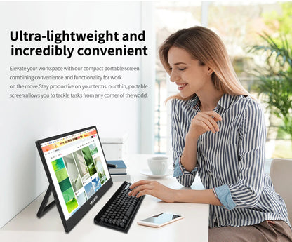 13.3" 4K Portable Monitor - Ultra-HD HDR Display for Laptop, PS5 & Xbox