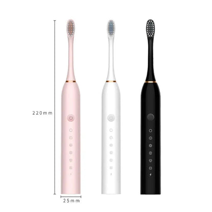 Rechargeable Electric Toothbrush for Adults IPX7 Waterproof 6 Modes