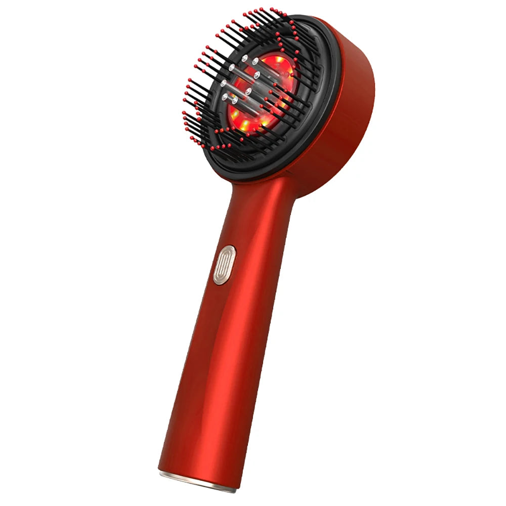 Electric Scalp Massage Comb with Infrared Light & Hair Oil Applicator - 29