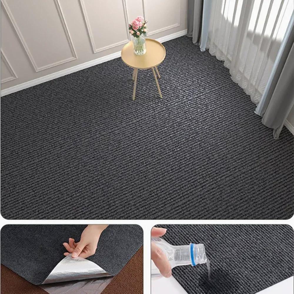 Peel and Stick Non-Slip Floor Mat - Cut-to-Fit Waterproof Carpet Roll